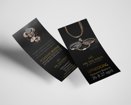 Flyer en gepersonaliseerde enveloppen juwelier