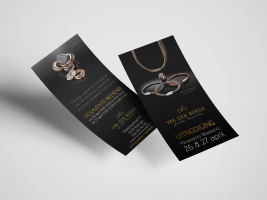 Flyer en gepersonaliseerde enveloppen juwelier